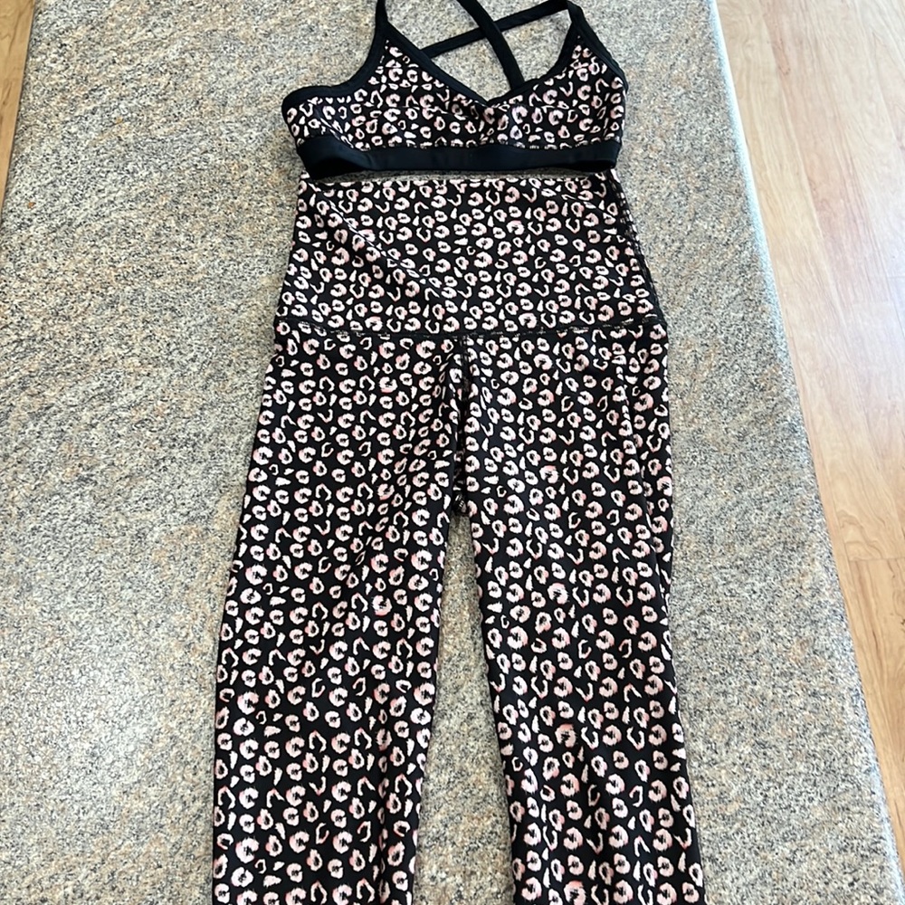 Emily Hsu Designs Leggings & Sports Bra. Leggings Size Xs Sports Bra, Size S.